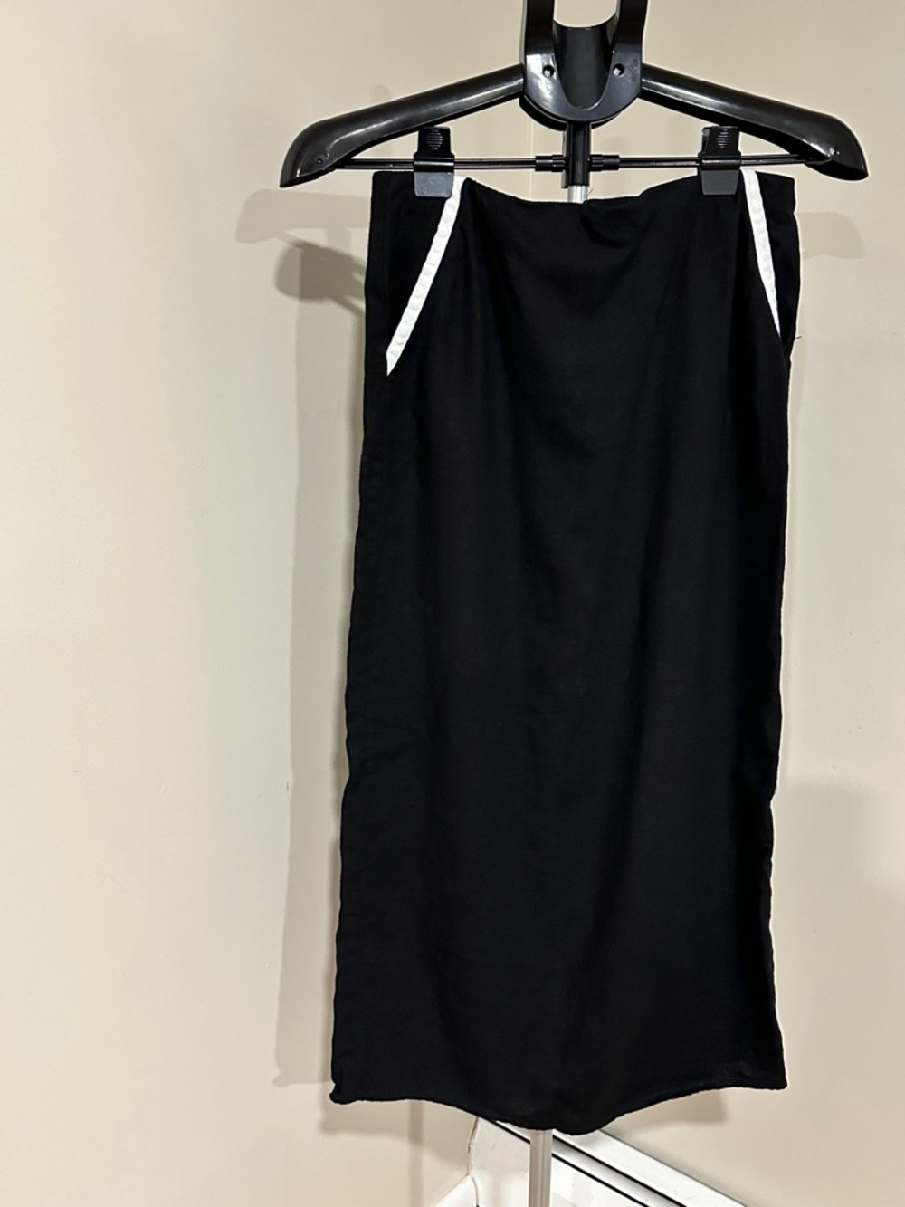 *HOUSE OF HARLOW 1960* Classic Black Pencil Skirt w/ White Trim Size Medium - Picture 3 of 9